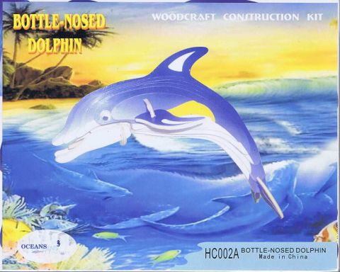 Bottle-Nosed Dolphin, Woodcraft Construction kit (1)